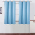 Lemomo Sky Blue Blackout Curtains 42 x 54 Inch Length Set of 2 Panels Grommet Bedroom Curtains for Living Room 54 Inch Blue