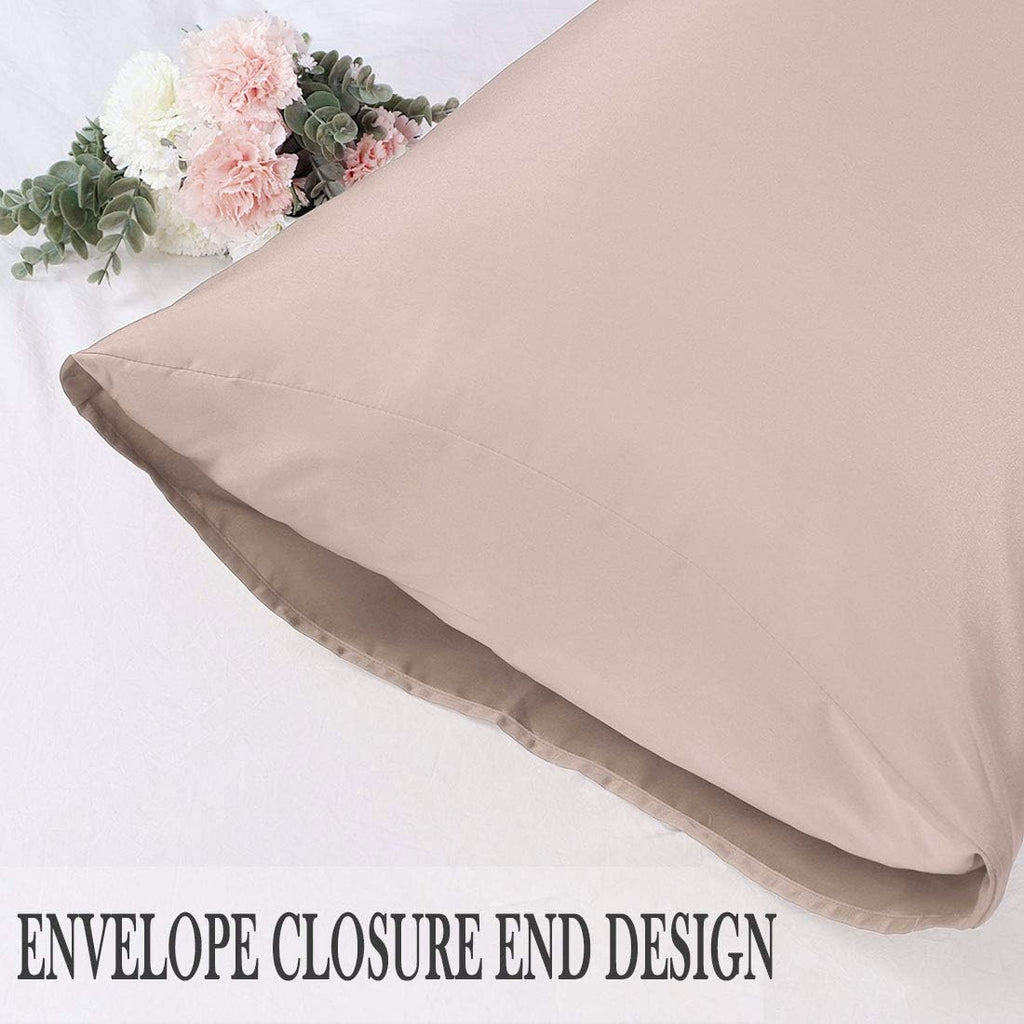 uxcell 2 Pack Silk Satin Pillowcase for Hair and Skin, Cool, Silky, Soft Breathable Pillow Cases Queen Size 20x30 Inch Sateen Pillowcase Ro…