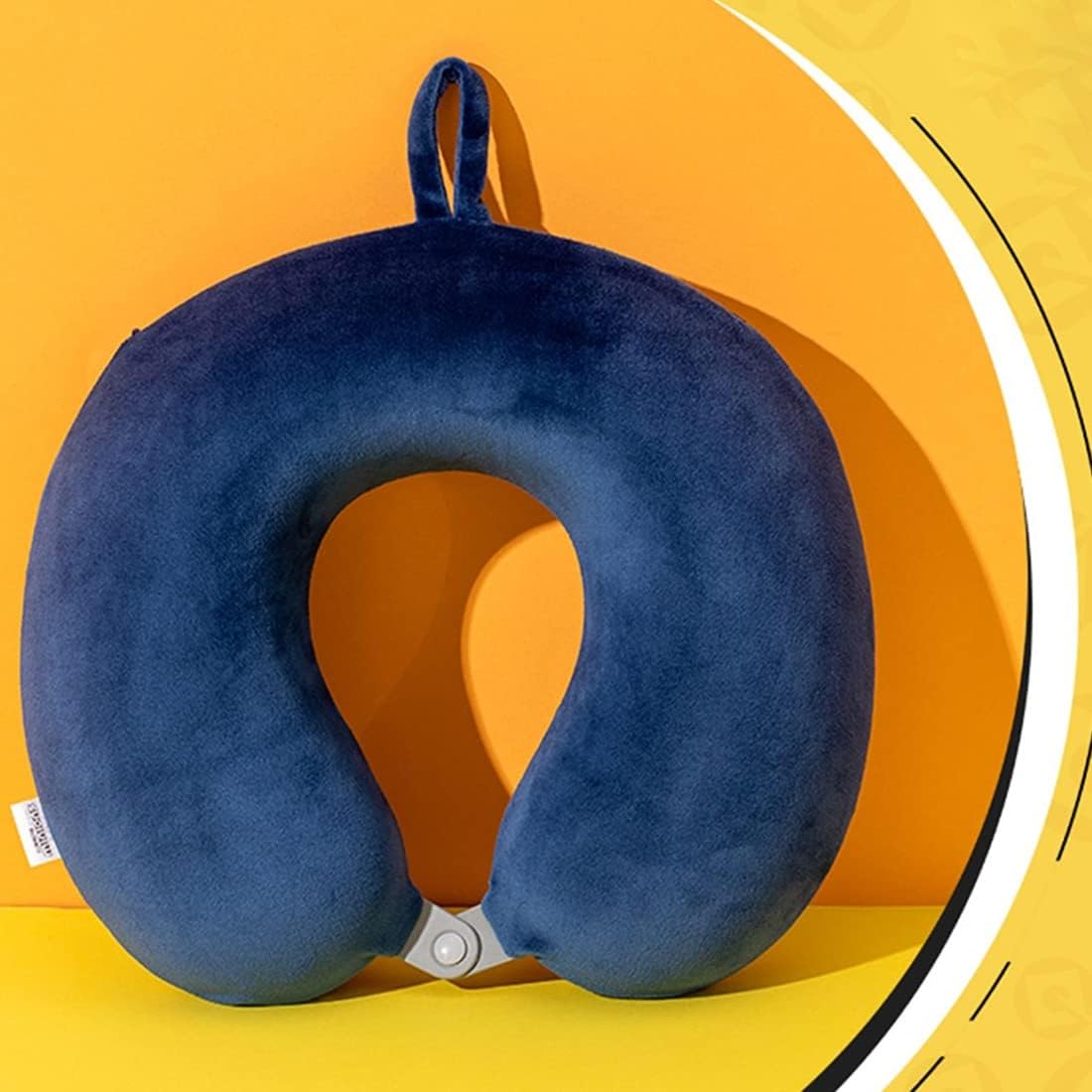 MINISO Minions Travel Neck Pillow with Eye Mask, Cute Cartoon 100% Memory Foam Neck Support Pillow, Lightweight Travelling Pillow Set for…