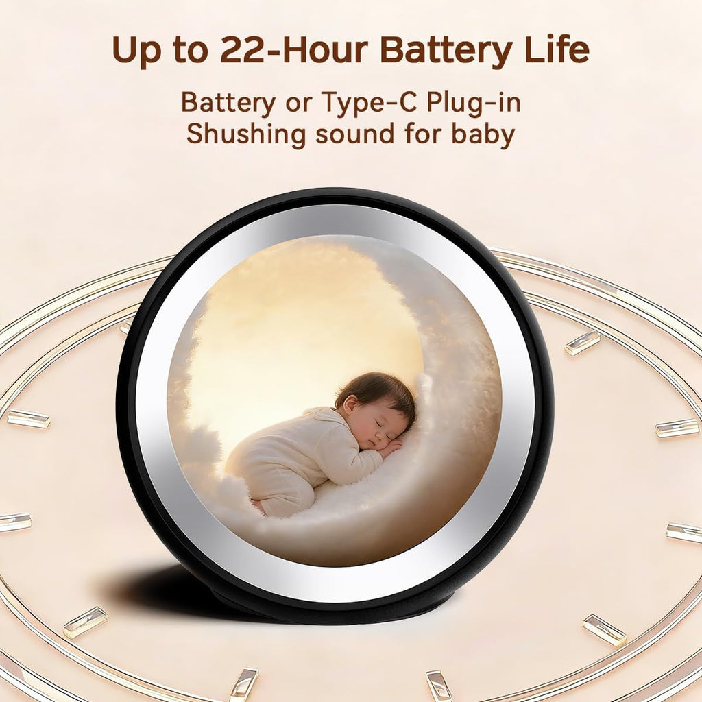 Small Sound Machine Battery Mini White Noise Machine for Baby Kids Adult with 32 Relaxing Sounds 32 Volume Levels Sleep Brown Noise…