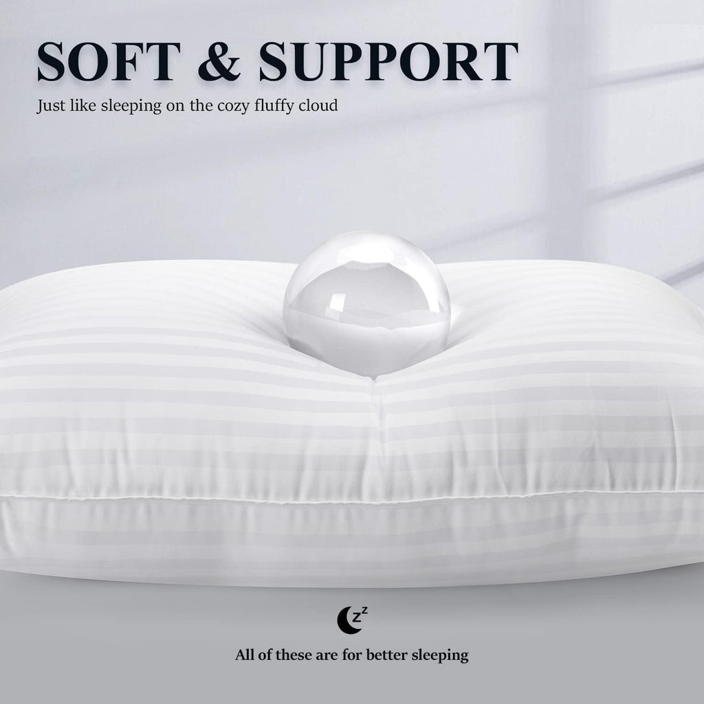 Cozsinoorbedding COZSINOOR Bed Pillows for Sleeping [Pack of 2] Cozy Dream Series Breathable Hotel Quality Pillows Plush Fiber, Cooling Cov…