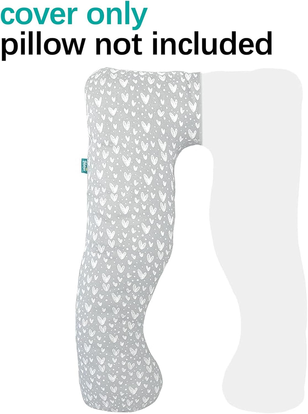 Pregnancy Pillow Cover U-Shaped (ONLY Pillowcase), Super Soft Replacement Cover Fits Most 55/57 Inch Maternity Pillow, Full Body…