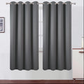 Lemomo Blackout Curtains 66 x 72 Inch Long Frost Grey Curtains Set of 2 Panels Room Darkening Curtains for Bedroom and Living Room 72 Inch…