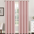 H.VERSAILTEX Pink Blackout Curtain for Living Room Thermal Insulated Window Treatment Curtain Extra Long 120 inch Length Energy…