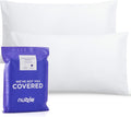 Nuzzlepillow Nuzzle Pillow Cases King Size, 100% Cotton Pillowcases with Envelope Closure, White Pillow Covers 20 x 36 inches, Pillow Prote…