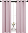 NICETOWN Blackout Curtain Panels for Girls Room, Nursery Essential Thermal Insulated Solid Grommet Top Blackout Drapes (Baby…