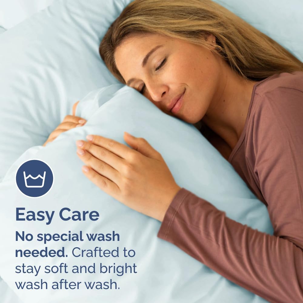 Standard Pillow Cases Set of 2 - Ultra-Soft Hotel Quality Pillowcase Covers - Comfy & Wrinkle Free - Stain & Fade Resistant - Machine…