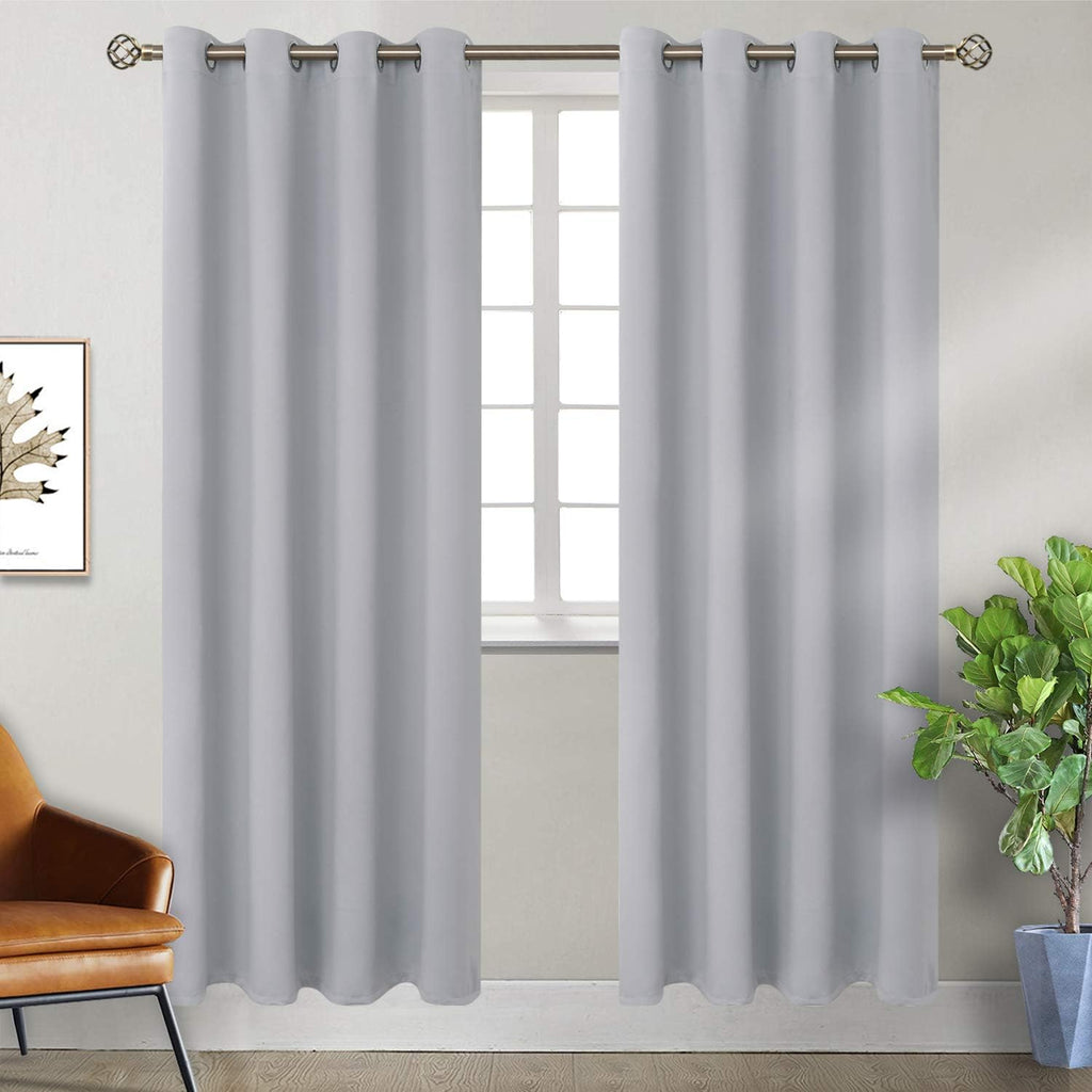 BGment Room Darkening Curtains for Bedroom - Grommet Thermal Insulated Window Treatments Light Blocking Curtains for Living Room, Set of 2…