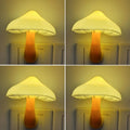 AUSAYE 4 Pack Plug in Night Light, Mushroom Light LED Nightlights for Kids, Adults, Bedroom, Bathroom, Hallway, Stairs, Kitchen White