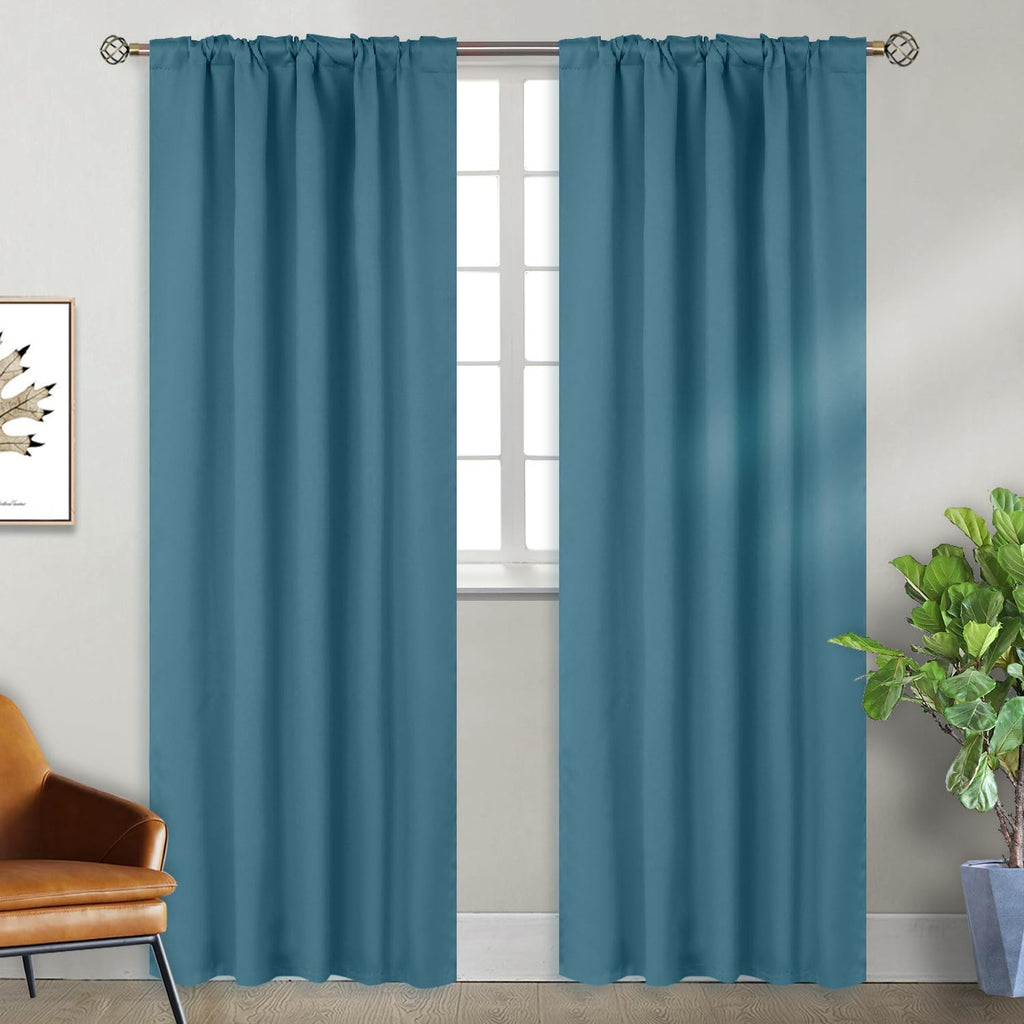 BGment Window Curtains for Bedroom - 84 Inch Rod Pocket and Back Tab Thermal Insulated Room Darkening Curtains for Living Room, 2 Curtain P…