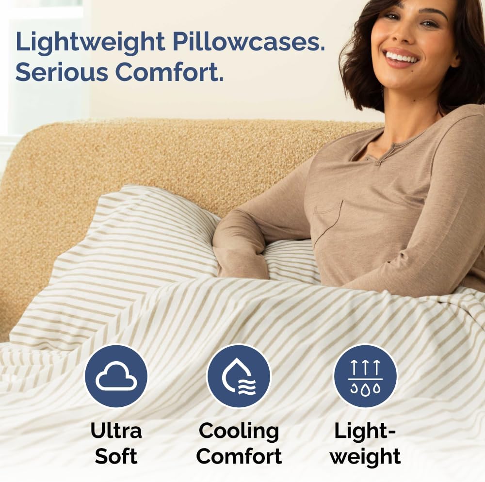 Body Pillowcases Set of 4-20x54 Long Body Pillow Case - Soft Body Pillow Cover for Sleeping & Side Sleepers - Comfy, Breathable & Fade…