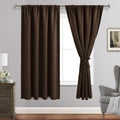 Jiuzhen Blackout Curtains for Bedroom - Thermal Insulated Room Darkening Noise Reducing, 52 x 63 Inch Length Curtains for Living Room, Set…