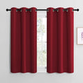 NICETOWN Christmas Short Blackout Curtains for Small Kitchen Window, Thermal Insulated Solid Grommet Blackout Curtains/Drapes for Living…
