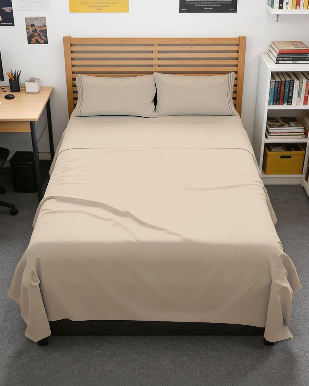 CGKUnlimited Full XL Bed Sheet - 4 Piece Full XL Bed Sheets Set - Ultra-Soft, Comfy, Breathable & Cooling - Hotel Luxury Bedding for Women…