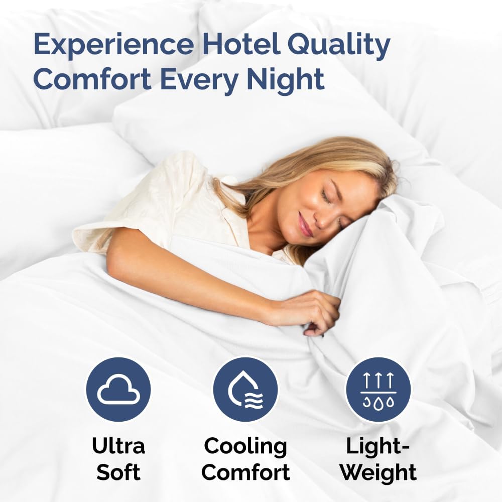 King Pillow Cases Set of 4 - Ultra Soft Hotel Quality Pillowcase Covers - Comfy, Cozy & Wrinkle Free - Shrinkage, Stain and Fade…