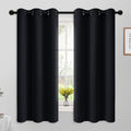 Yakamok 63 Inch Length Blackout Curtains for Bedroom, Thermal Insulated Room Darkening Grommet Top Window Drapes for Living…