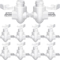 Tuanse 10 Sets Plug in Night Light Module Night Light Base with Shade Mounting Clip Plastic Lights Rotating Base for Making Your Own…