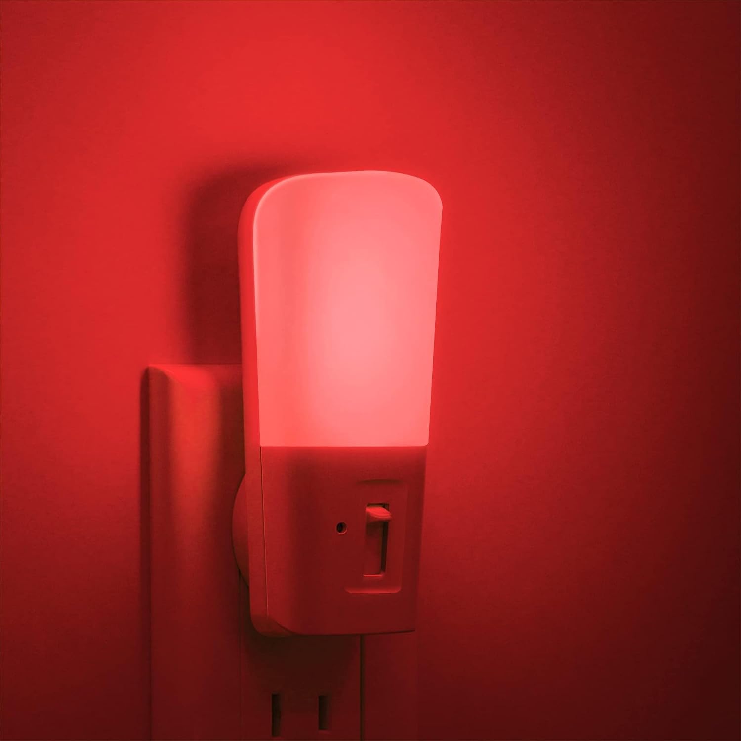 Llohasled LOHAS-LED Red Light Night Light Plug in, Dimmable LED Night Lights 2 Pack, Dusk to Dawn Sensor, Red, 0-80LM Adjustable…