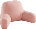 Greendale Home Fashions Cotton Duck Bed Rest Reading Pillow with Arms, Blush