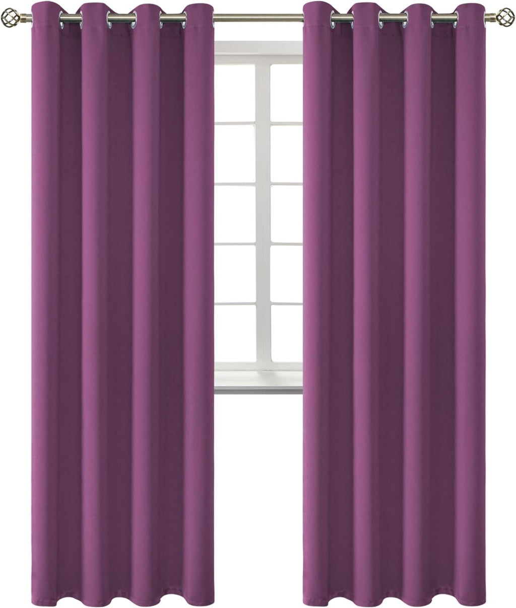 BGment Room Darkening Curtains 84 Inches Long - Grommet Thermal Insulated Drapes Window Treatment Curtains for Bedroom, 2 Panels, 52 x 84 I…