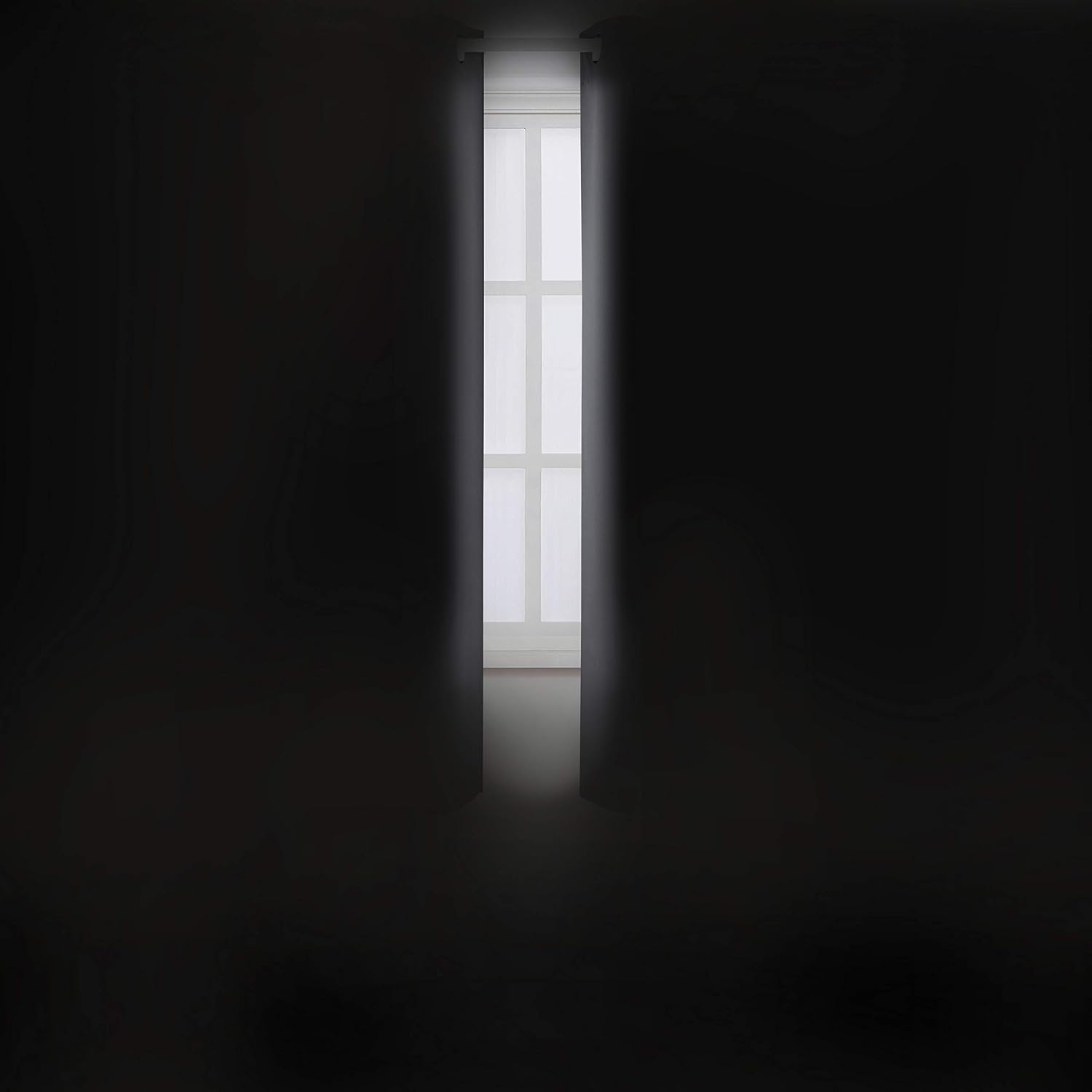 Lemomo Frost Grey Blackout Curtains 34 x 63 Inch Length/Set of 2 Curtain Panels/Thermal Insulated Room Darkening Blackout Curtains for Bedr…