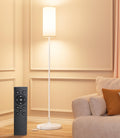 luckystyle LED Floor Lamp for Living Room, Dimmable Standing Lamps with Foot Switch, Remote Custom Color Temperature White Pole Lamp with…
