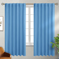 BGment Rod Pocket and Back Tab Curtains for Bedroom - Thermal Insulated Room Darkening Curtains for Living Room, 2 Window Curtain Panels (5…
