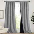 Nicetown 108 inch 100% Blackout Curtains, Window Treatment Rod Pocket Curtains for Patio Sliding Door, Extra Long Thermal Insulated Curtain…