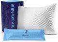 DreamyBlue Signature Pillow w/Adjustable Loft • Shredded Memory Foam Fill • Neutral Alignment for Side, Back, and Stomach Sleepers • Washab…