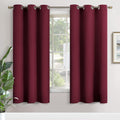 YoungsTex Burgundy Blackout Curtains 72 Inches Long for Bedroom 2 Panels - Thermal Insulated Drapes with Grommet Room Darkening Privacy Chr…