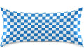 Checkerboard White Blue Plaid Print Pillow Covers Silk Pillowcase for Hair and Skin Breathable Soft Satin Pillowcase Queen Size Pillow…