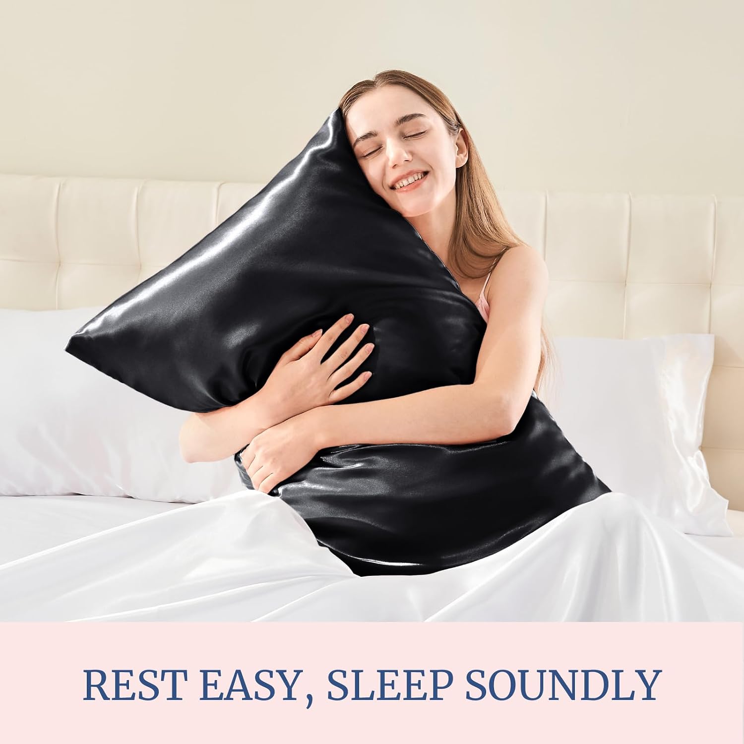 Bedelite Satin Pillowcase for Hair and Skin, Super Soft Similar to Silk Pillow Cases 4 Pack with Envelope Closure, Cooling Pillowcases for…