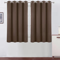 Lemomo Blackout Curtains 66 x 54 Inch Long Chocolate Curtains Set of 2 Panels Room Darkening Curtains for Bedroom and Living Room 54 Inch s…