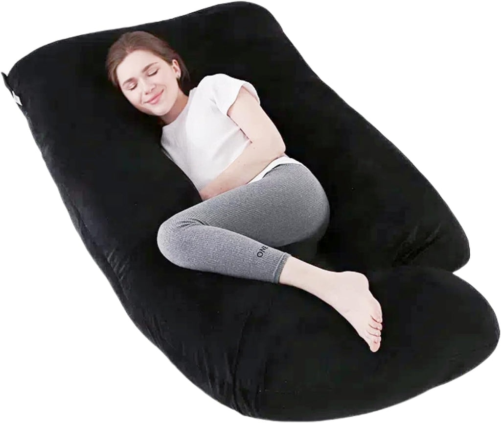 ALLOPERA Pregnancy Pillow, Full Body Maternity Pillow 57 inch, with Removable Washable Cover - Sleep Support for Legs, Back, Neck…