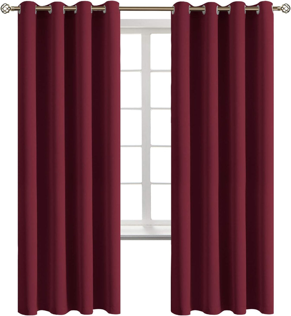 BGment Blackout Curtains for Bedroom - Grommet Thermal Insulated Room Darkening Curtains for Living Room, Set of 2 Panels (52 x 72 Inch, Bu…