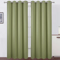 Lemomo Blackout Curtains 52 x 84 inches Long Sage Green Curtains Set of 2 Panels Thermal Insulated Room Darkening Curtains for Bedroom 84 i…