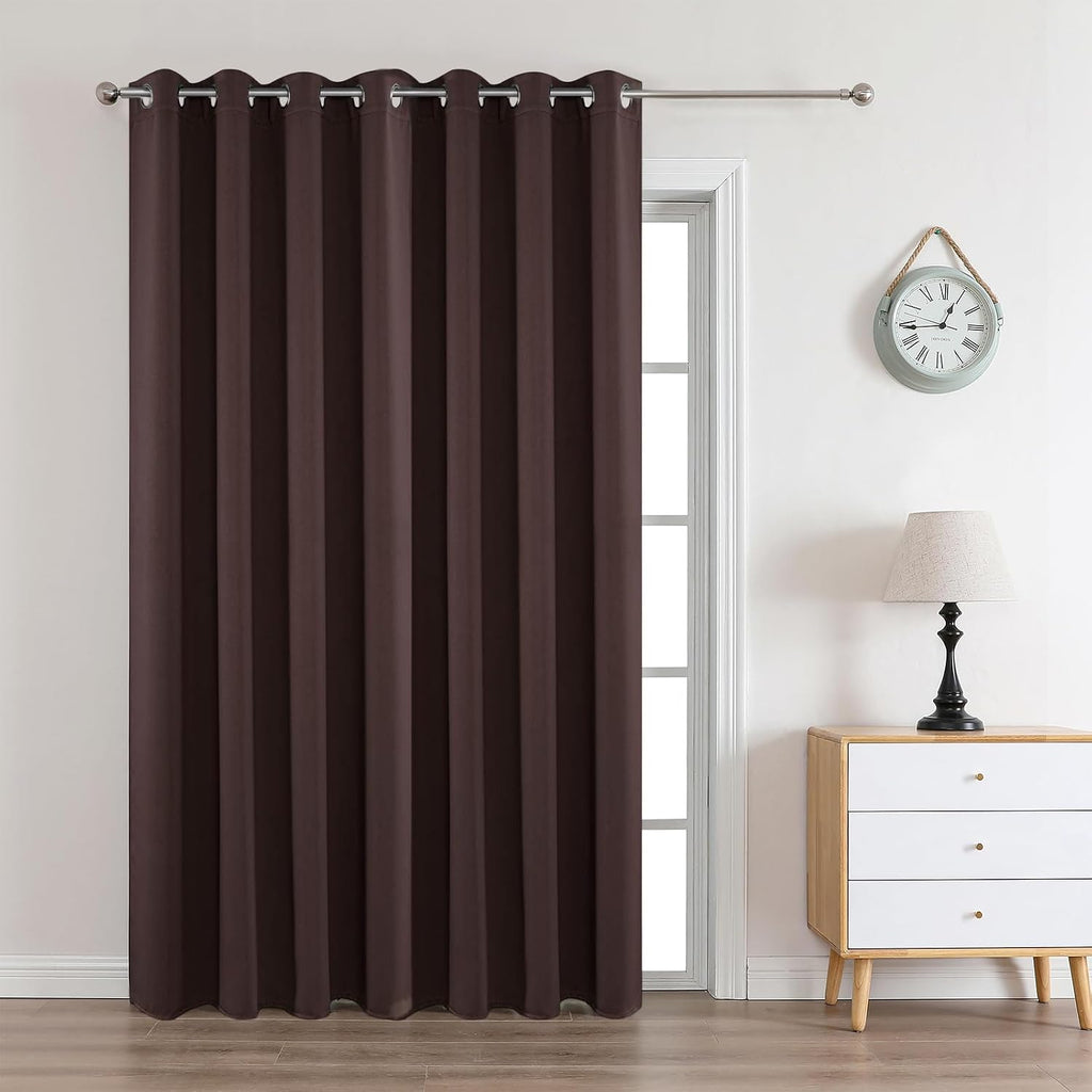 Joydeco Blackout Curtains 95 Inches Long 1 Panel, Thermal Insulated Long Curtains& Drapes 1 Piece, Room Darkening Grommet Drapes for Living…