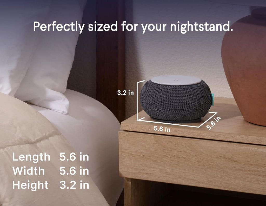 Snooz Smart White Noise Machine - Real Fan Inside for Non-Looping Sound, Portable for Adults, Dogs, Pets, Travel, Home, Bedroom,…