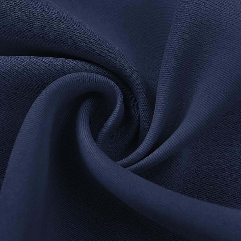 NICETOWN RV Curtains for Camper Windows - (Navy Blue Color) 34x54 Inch, 2 Panels Set, Thermal Insulated Room Darkening Blackout…