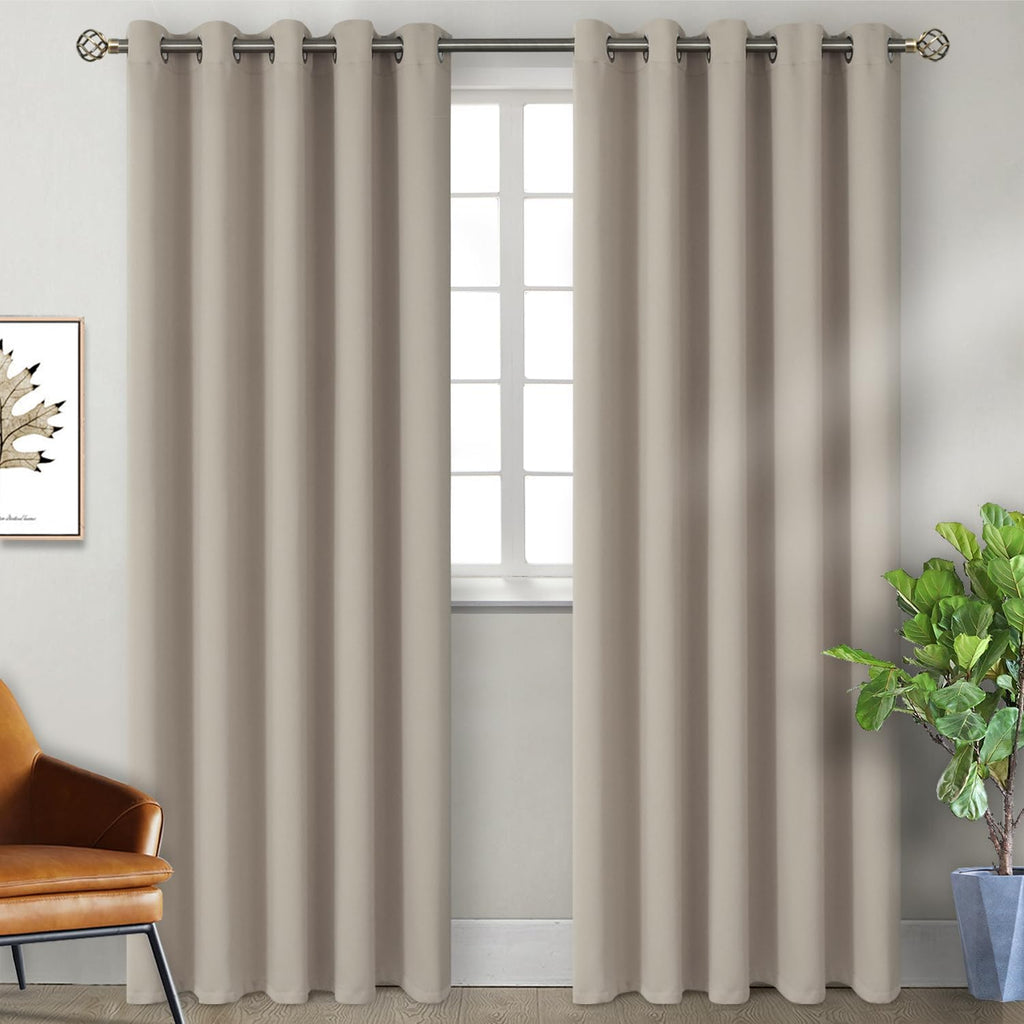 BGment Room Darkening Curtains 84 Inches Long - Grommet Thermal Insulated Drapes Window Treatment Curtains for Bedroom, 2 Panels, 70 x 84 I…