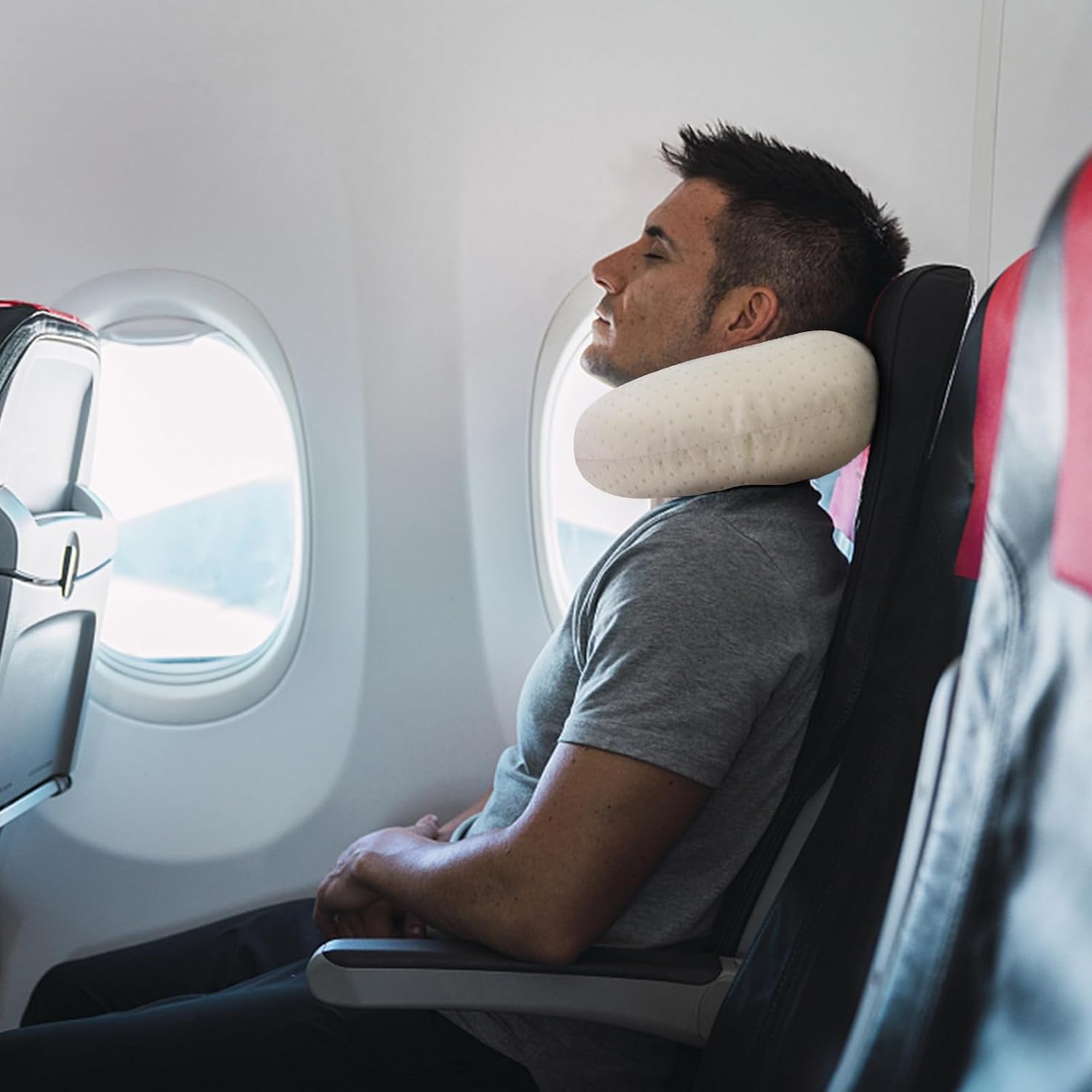 Gosider Memory Foam Neck Pillow Comfortable Travel Neck Pillow Neck and Head Support Lightweight Portable Airplane Travel Pillow for Sleepi…