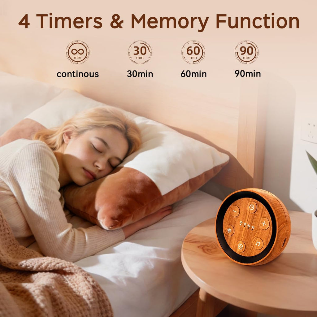 Portable Sound Machine Mini White Noise Machine for Baby Kids Adult with 32 Soothing Sounds 32 Volume Levels Sleep Brown Noise Machine…