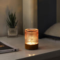 Mini Soft Warm Light Lamp Battery Operated Portable Night Light with Timer, Small Glass Vintage Dim Sleep Nightlights, Battery Powered…