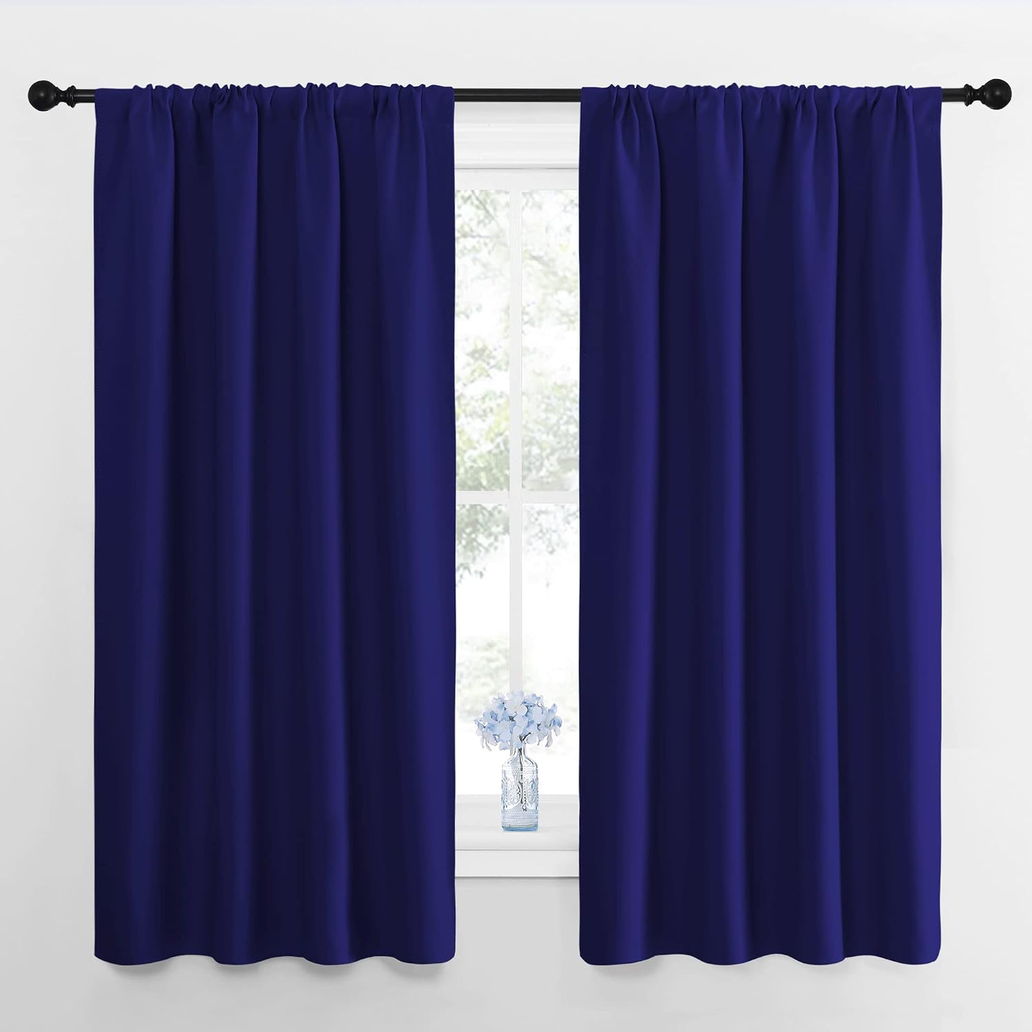NICETOWN Curtains for Bedroom, Blackout Draperies, All Season Thermal Insulated Solid Rod Pocket Top Blackout Curtains & Drapes for Kid's…
