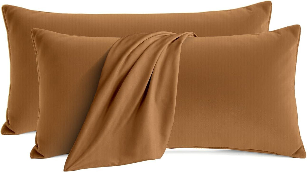 QJFabricCO Q&J Fabric Co.Bedding Pillow Cases King Size Set of 2 Wrinkle, Fade Resistant, Soft Brushed Microfiber Pillow Cover Envelope Pillo…