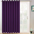 Yakamok Extra Wide Blackout Curtain for Sliding Glass Door, Grommet Thermal Insulated Room Divider Curtain 100W x 84L inch, Room…