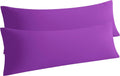 Ntbay Body Pillow Cases Set of 2, 2 Pack Brushed Microfiber Pillow Cases, Soft, Wrinkle, Fade, Stain Resistant Pillow Cases with Envelope C…