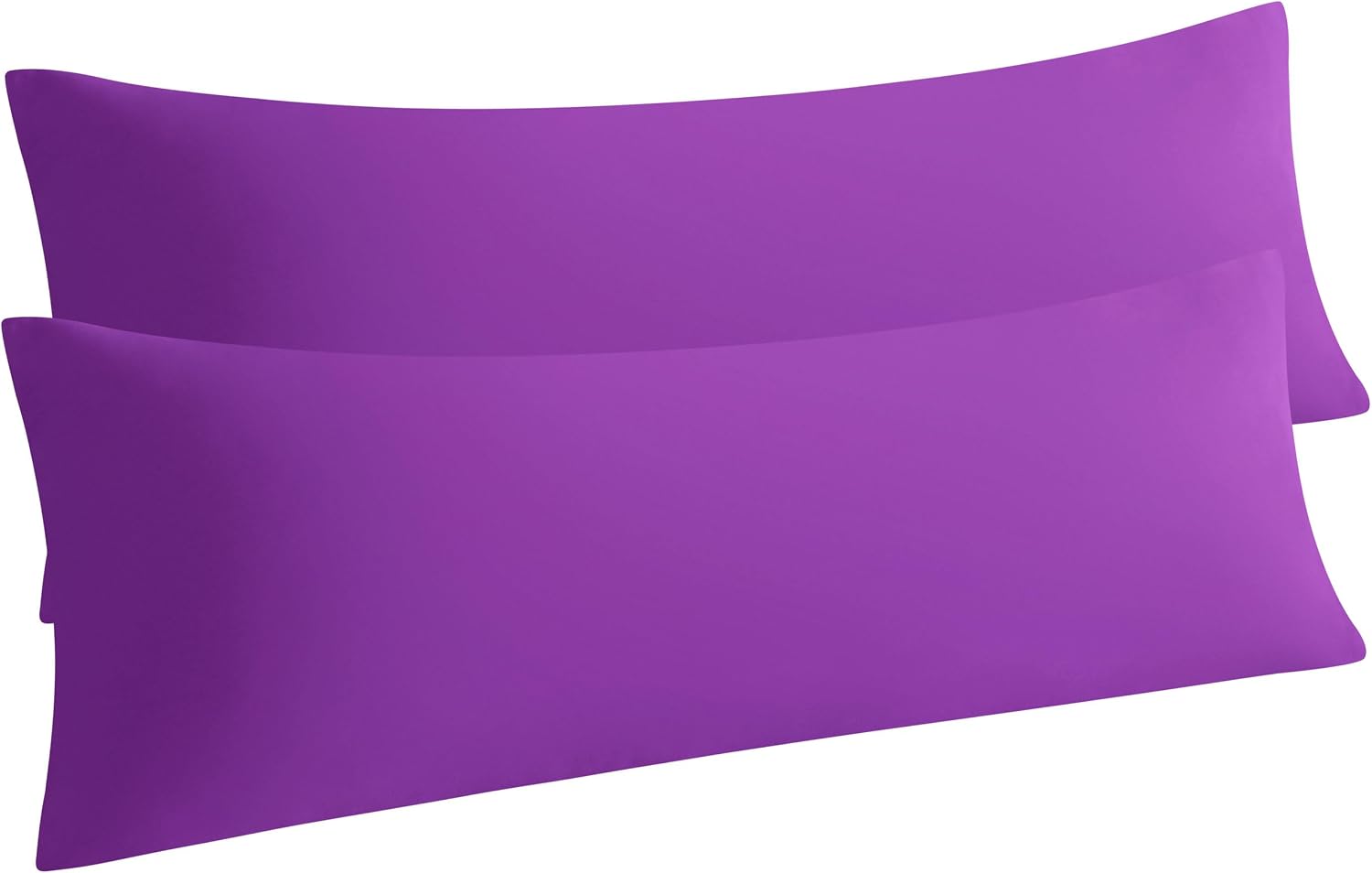 Ntbay Body Pillow Cases Set of 2, 2 Pack Brushed Microfiber Pillow Cases, Soft, Wrinkle, Fade, Stain Resistant Pillow Cases with Envelope C…
