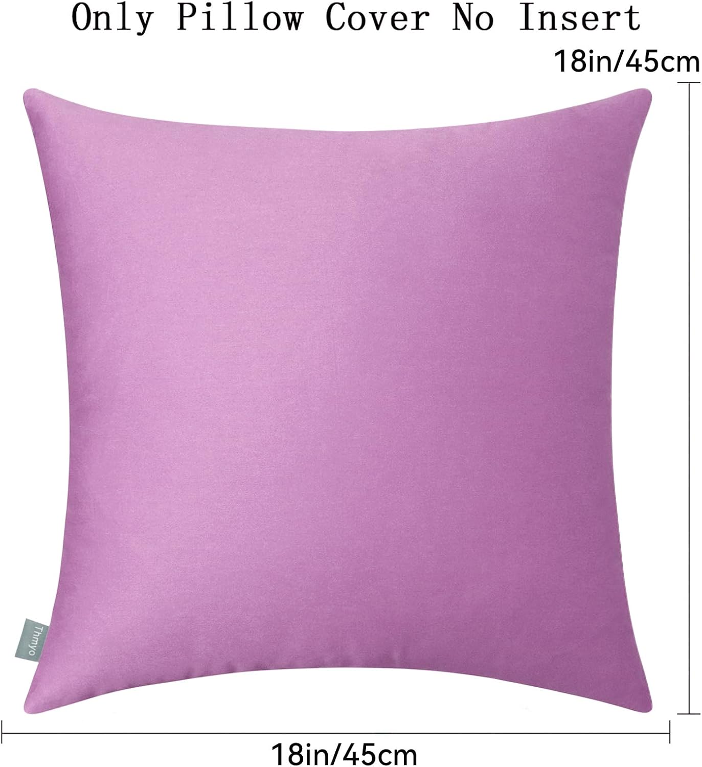 Thmyo 4-Pack 100% Cotton Comfortable Solid Decorative Throw Pillow Case, Square Cushion Cover Pillowcase Sublimation Blank Pillow Covers DI…
