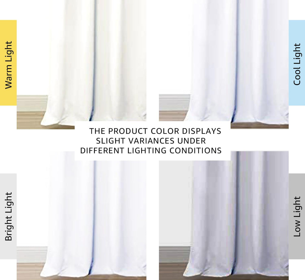 Nicetown White 100% Blackout Curtains for Windows, Super Heavy-Duty Black Lined Total Darkness Drapes for Bedroom, Privacy Assured Window T…